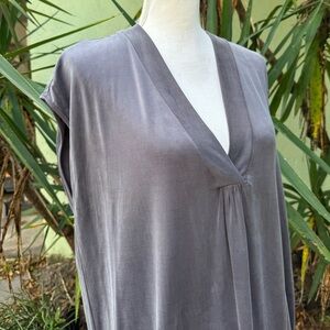 Gray Dress V Neck Anthropologie